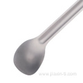 Polishing Camping Titanium Long Spoon